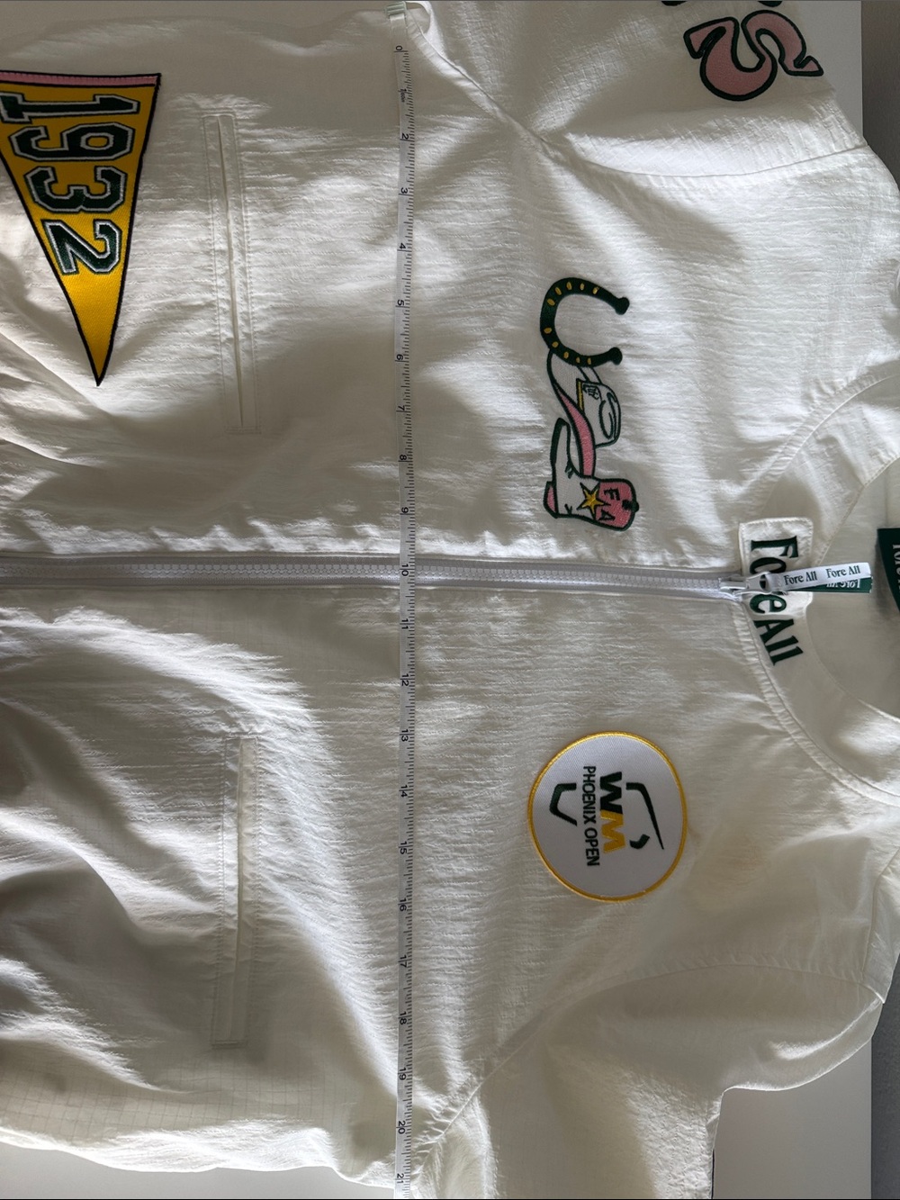 ⛳️Fore All White WM Phoenix Open Jacket Size Large Caitlin Clark Inspired - Picture 8 of 8